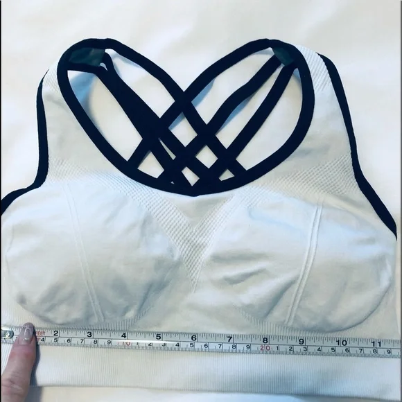 Seamless Small Padded Strappy Sports Bra Yoga Fitness Running Sportswear top - Picture 7 of 13